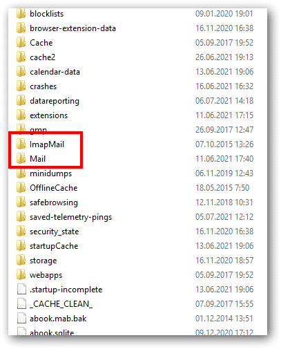 IMAP folder