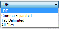 Thunderbird optie open comma separated values ​​file