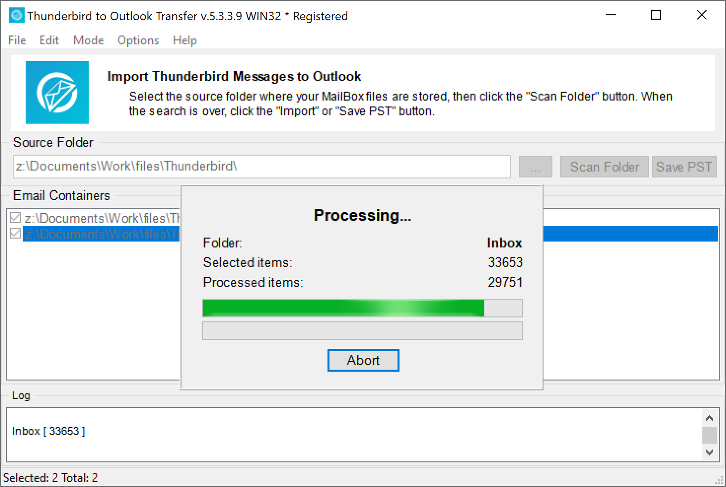 Imagem de Thunderbird to Outlook Transfer