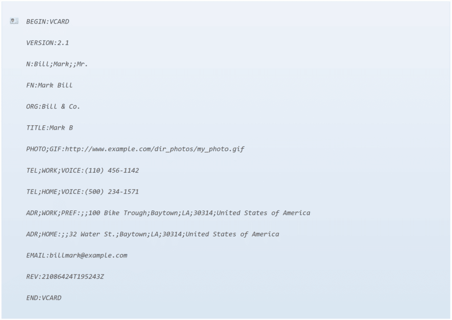 Virtual Contact File What is vCard (.vcf files)? - The Virtual Business Card ...
